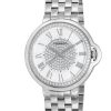 Women'S Watches Intrigue Fine Jewelry | Carrero Beveled Bezel In Silver Tone With White Dial