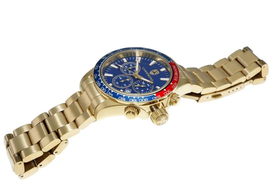 Men'S Watches Intrigue Fine Jewelry | Carrero Stationary Blue Aluminum Bezel With Blue