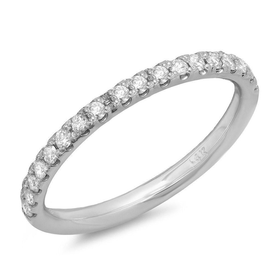 Fine Jewelry Intrigue Fine Jewelry | 14W@1.7 18Rd1@0.35 Diamond Band