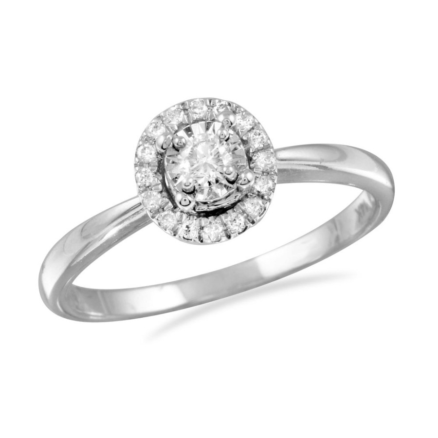 Engagement Intrigue Fine Jewelry | Ring 14Kw 0.20 Ctw