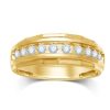 Fine Jewelry Intrigue Fine Jewelry | Diamond Inlay 10Kt Gold Men