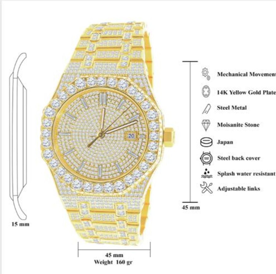 Men'S Watches Intrigue Fine Jewelry | Harmony: Moissanite Watch