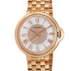 Women'S Watches Intrigue Fine Jewelry | Carrero Fixed Beveled Bezel In Rose Tone With White Dial