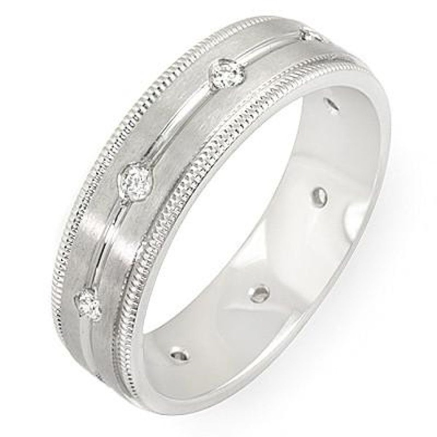 Fine Jewelry Intrigue Fine Jewelry | 14W@9.4 9Rd@0.24 6.3Mm Size10