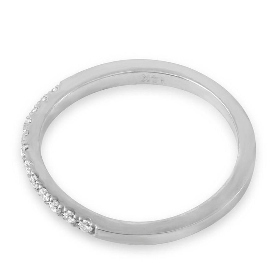 Fine Jewelry Intrigue Fine Jewelry | 14W@1.8 12Rd2@0.13 Curve Band