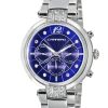 Women'S Watches Intrigue Fine Jewelry | Carrero Silver Tone Case With Blue Mop Dial With Accented Sapphire Stones