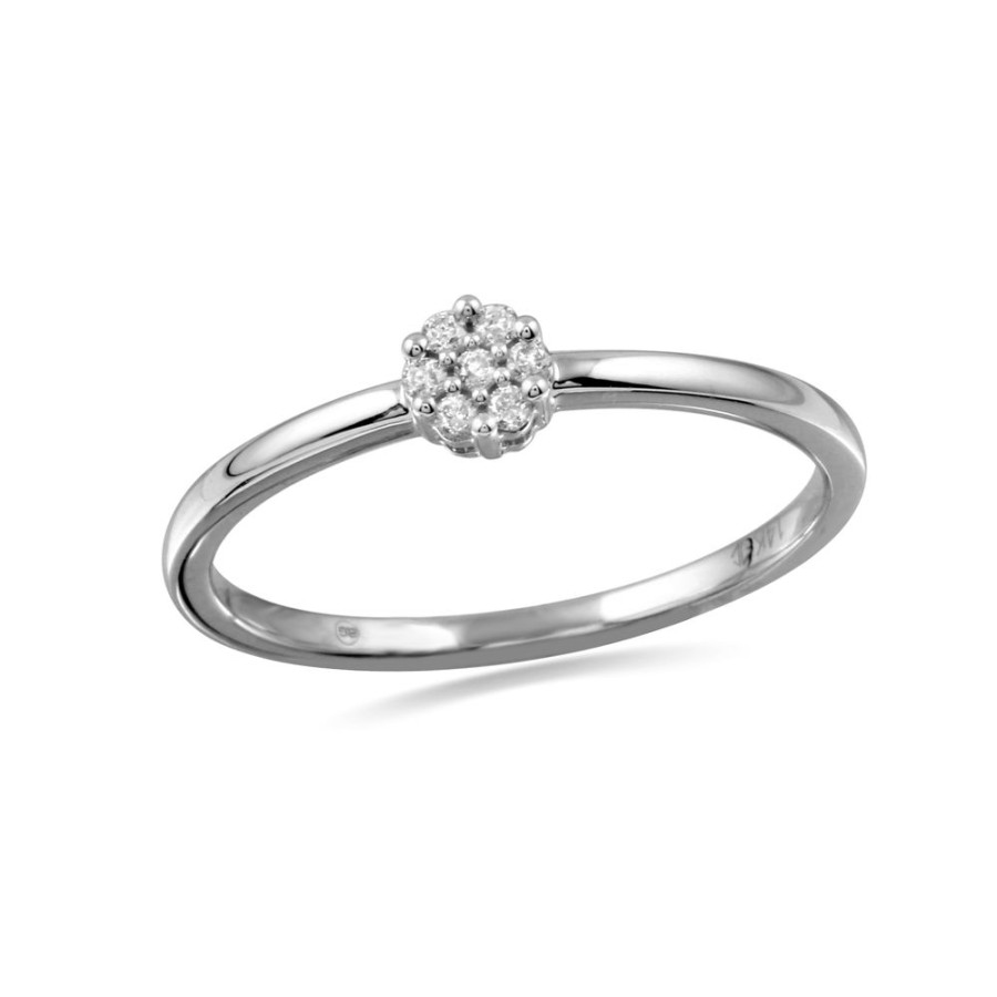 Engagement Intrigue Fine Jewelry | Ring 14Kw 0.06 Ctw