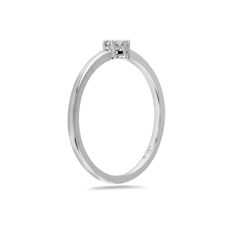 Engagement Intrigue Fine Jewelry | Ring 14Kw 0.06 Ctw