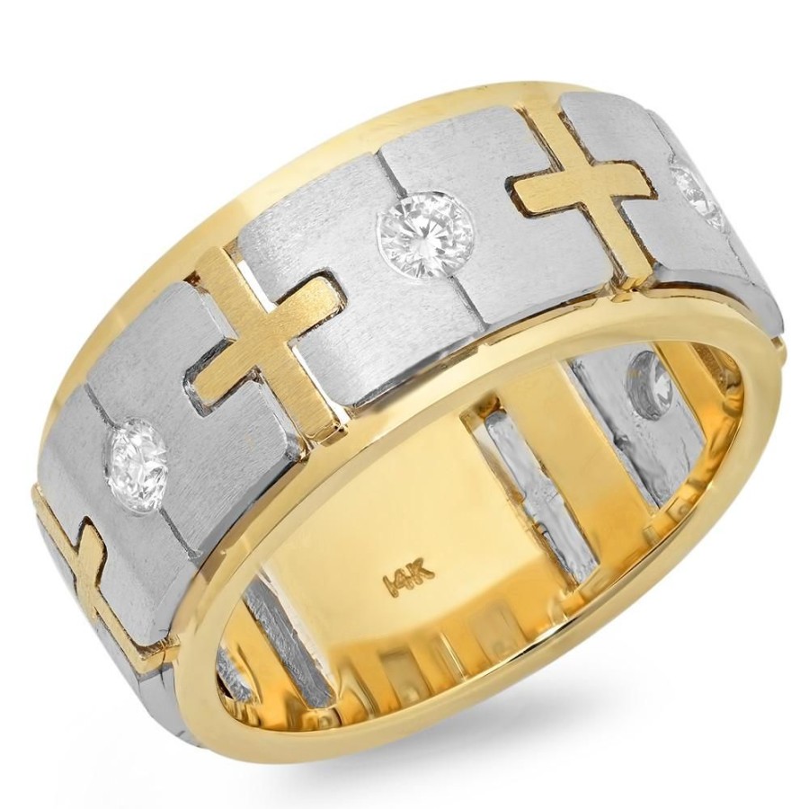 Fine Jewelry Intrigue Fine Jewelry | 14Wy@16.0 5Rd1+@0.53 Mens Two Tone