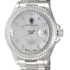 Men'S Watches Intrigue Fine Jewelry | Carrero Saphire Bezel With Silver Trim And White Mop Dial