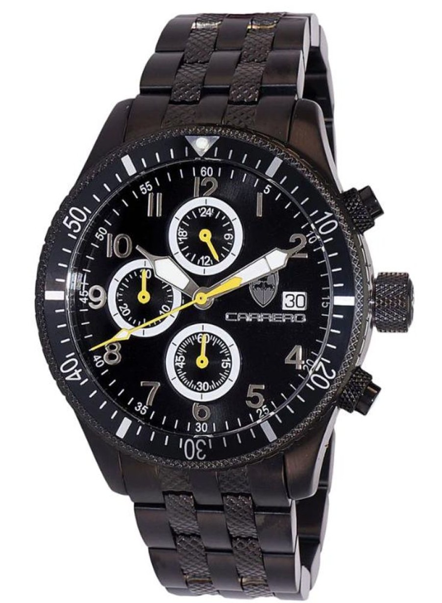 Men'S Watches Intrigue Fine Jewelry | Carrero Black Bezel With Black Dial And All Black Band