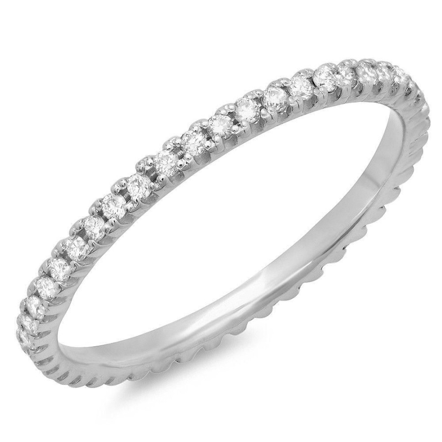 Fine Jewelry Intrigue Fine Jewelry | 14W@1.00 45Rd1@0.25 Size-5 Eternity Band