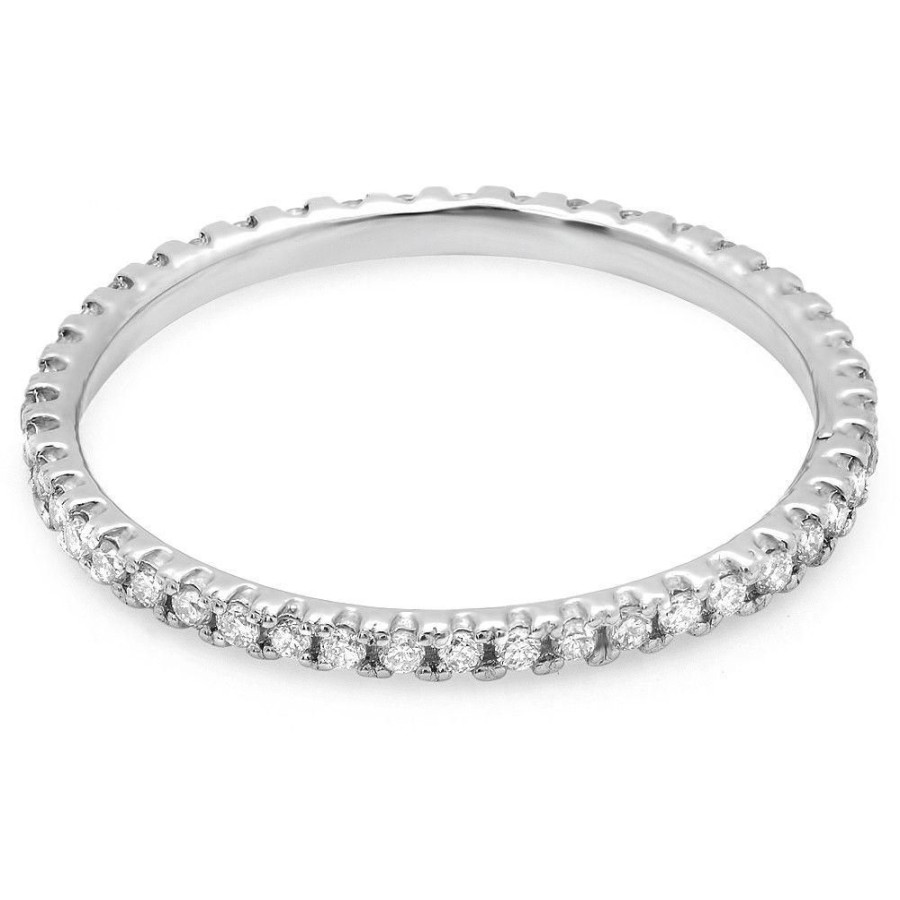 Fine Jewelry Intrigue Fine Jewelry | 14W@1.00 45Rd1@0.25 Size-5 Eternity Band