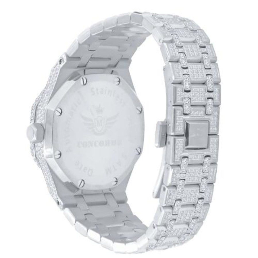 Men'S Watches Intrigue Fine Jewelry | Affinity: Moissanite Watch - 45Mm