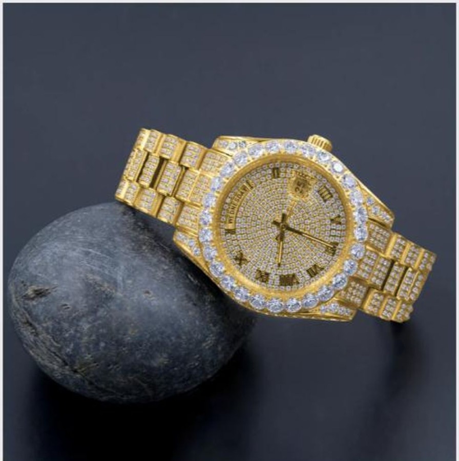 Men'S Watches Intrigue Fine Jewelry | Bling: Moissanite Watch