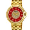 Women'S Watches Intrigue Fine Jewelry | Carrero Fixed Beveled Bezel In Gold Tone With Red Dial