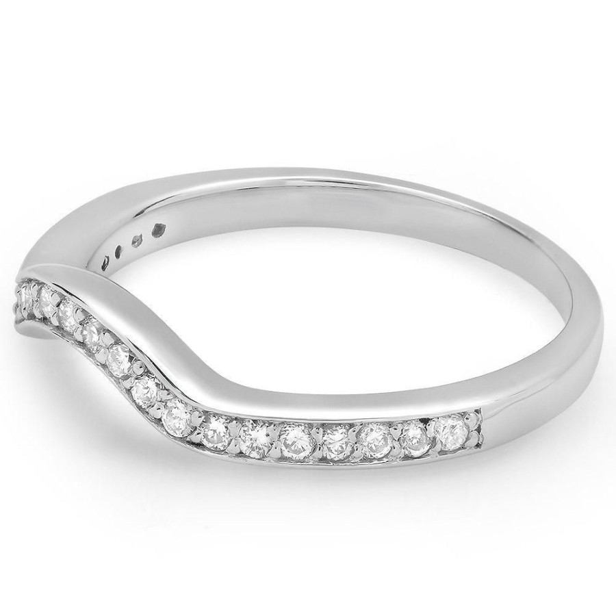 Fine Jewelry Intrigue Fine Jewelry | 14W@2.40 23Rd1@0.21 Curved Band