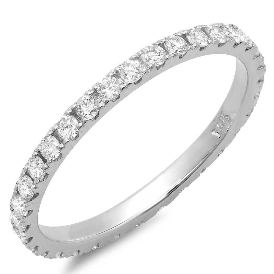 Fine Jewelry Intrigue Fine Jewelry | 14W@1.3 33Rd1@0.59 Size6.75 Diamond Eternity Band